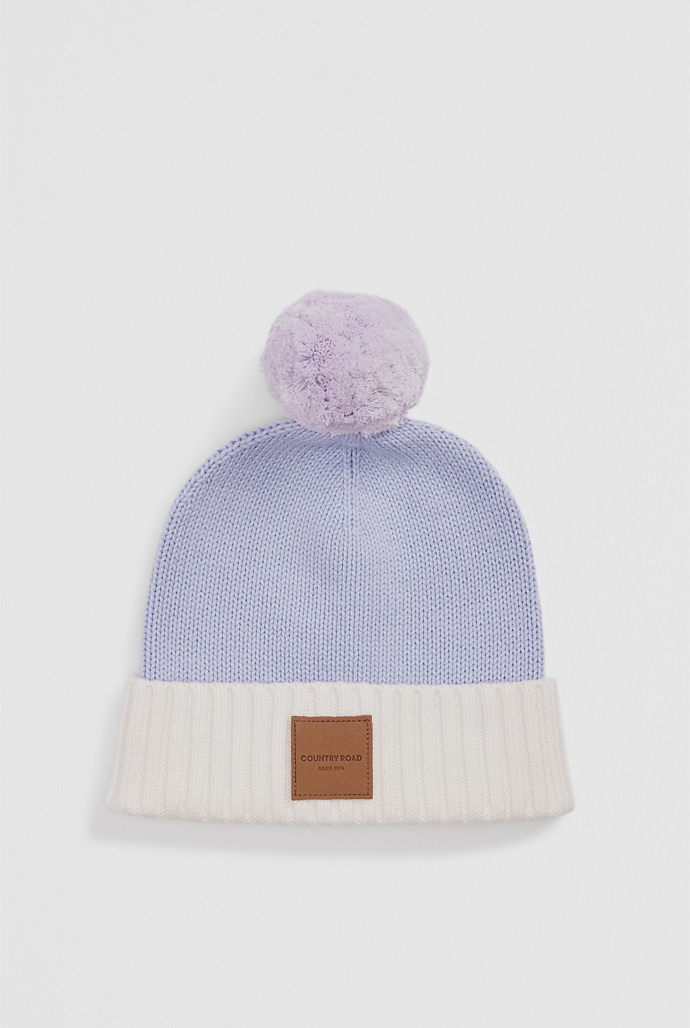 Organically Grown Cotton Blend Patch Logo Beanie