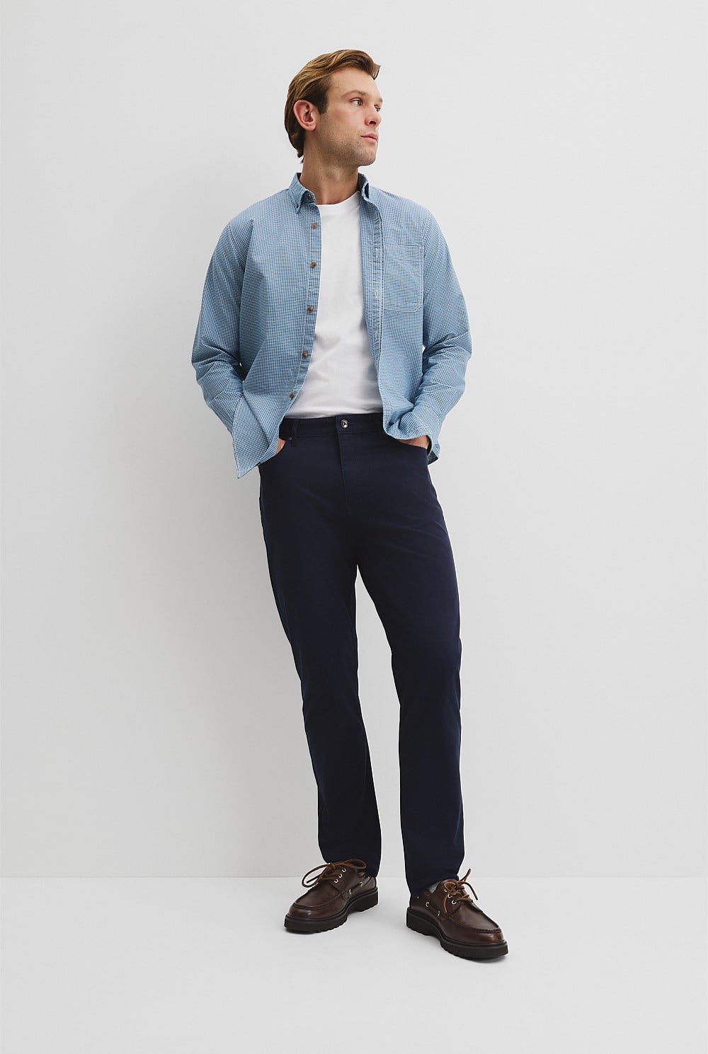 Australian Cotton Tapered Five Pocket Pant