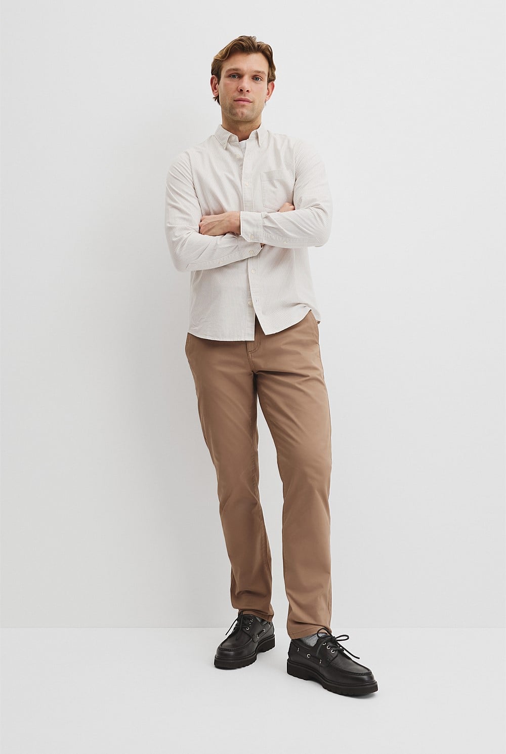 Australian Good Earth Regular Fit Oxford Stripe Shirt