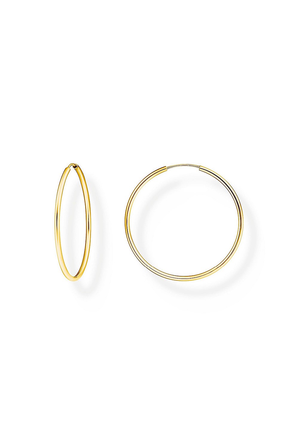 Essential Medium Hoop Earrings In Gold