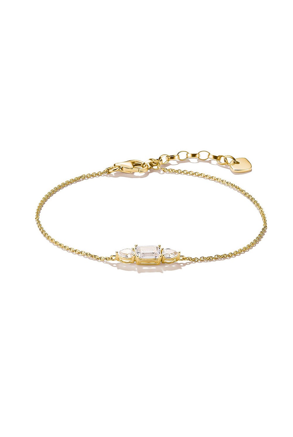 Bold Bracelet With Stones In Gold