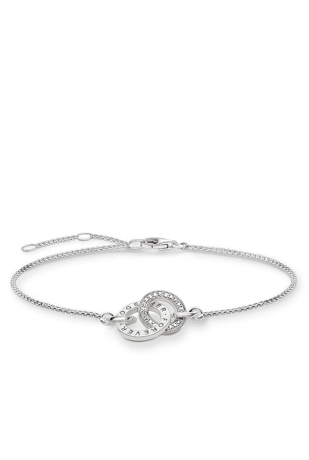 Interlocking Bracelet In Silver