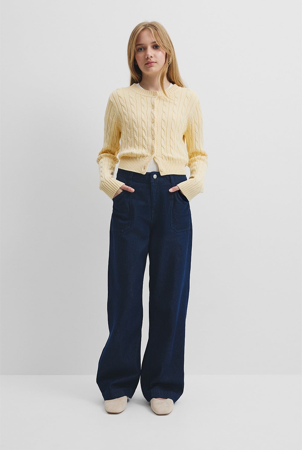 Teen Hi Rise Wide Jean