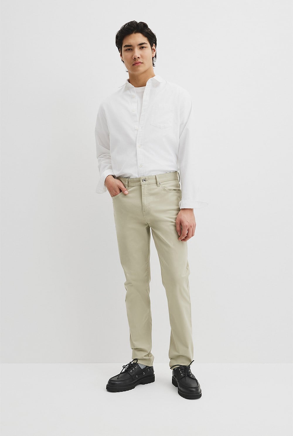 Australian Cotton Tapered Five Pocket Pant