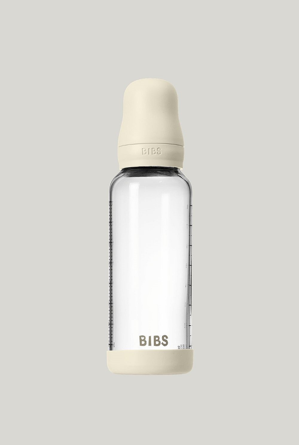 Glass Baby Bottle 240ml Latex - Ivory