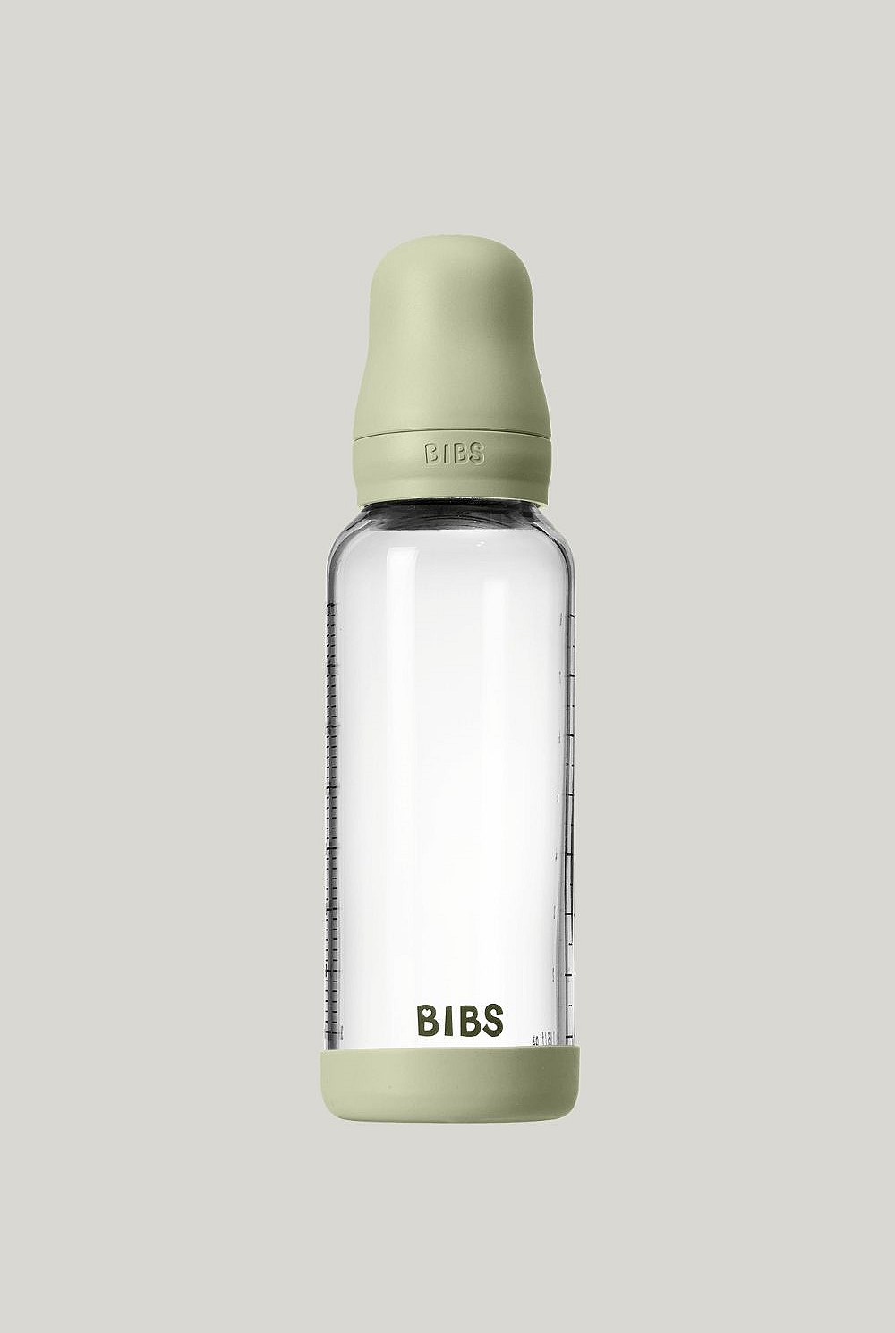 Glass Baby Bottle 240ml Latex - Sage