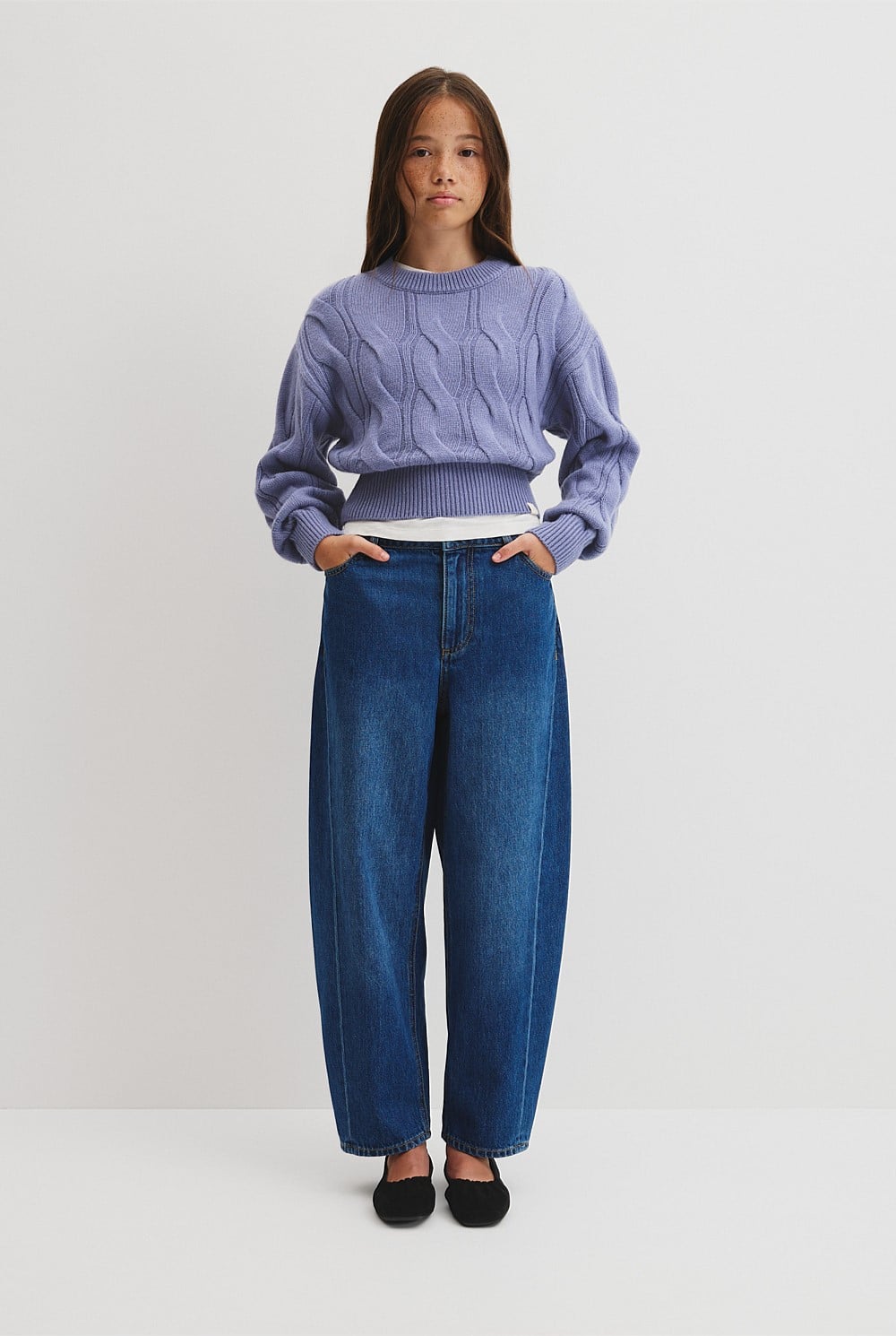 Teen Relaxed Cable Knit