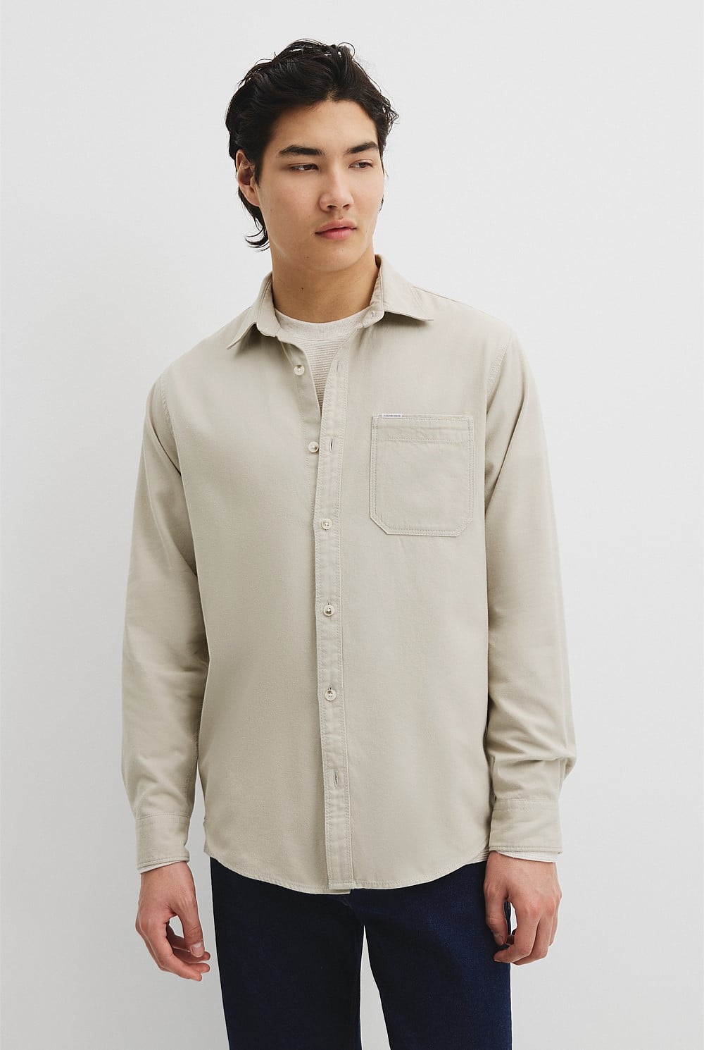 Regular Fit Brushed Cotton Shirt