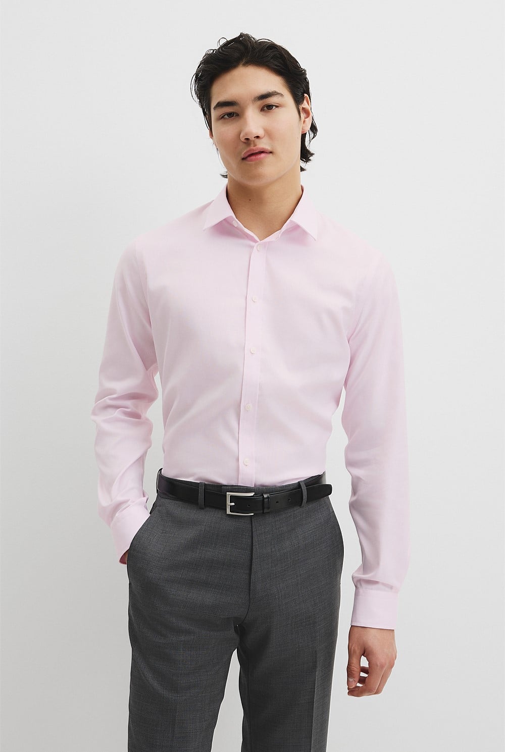 Slim Fit Textured Travel Shirt