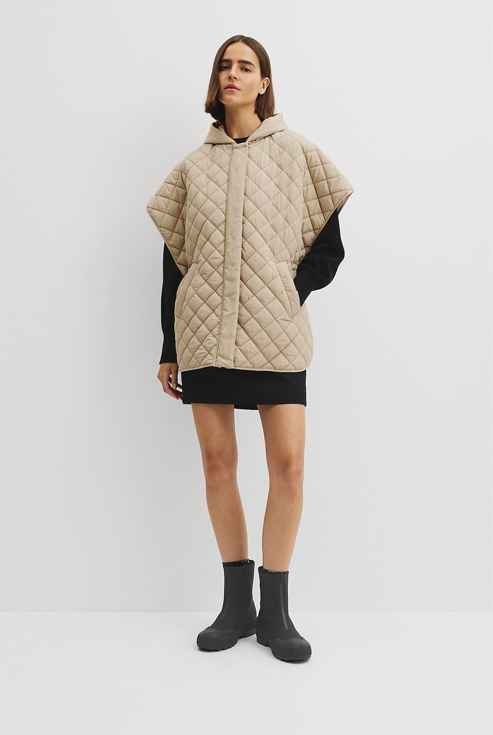 Reverse Quilted Poncho