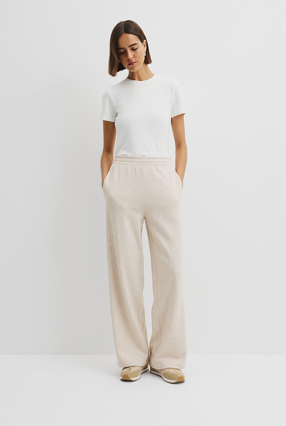 Australian Good Earth Cotton Straight Leg Track Pant