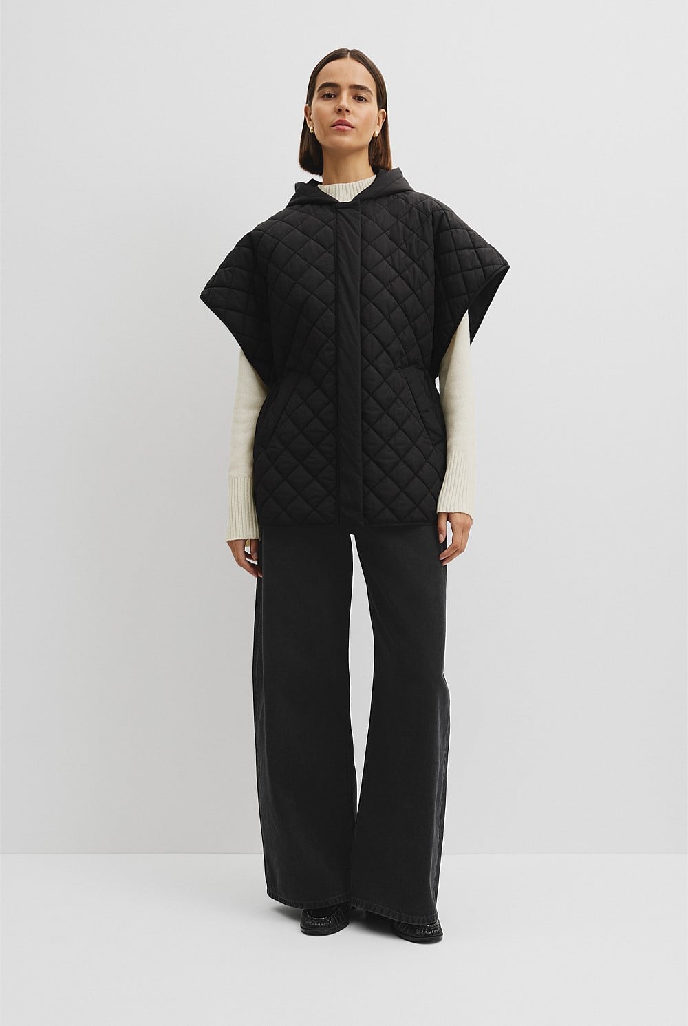 Reverse Quilted Poncho