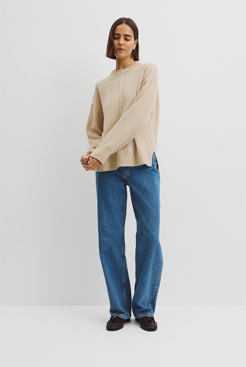 Merino Wool Crew Neck Knit