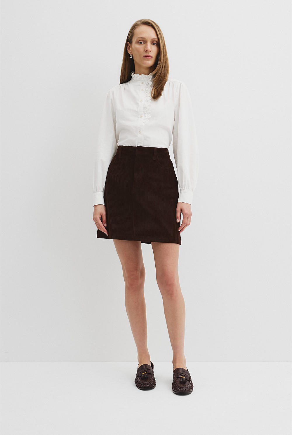 Corduroy Mini Skirt