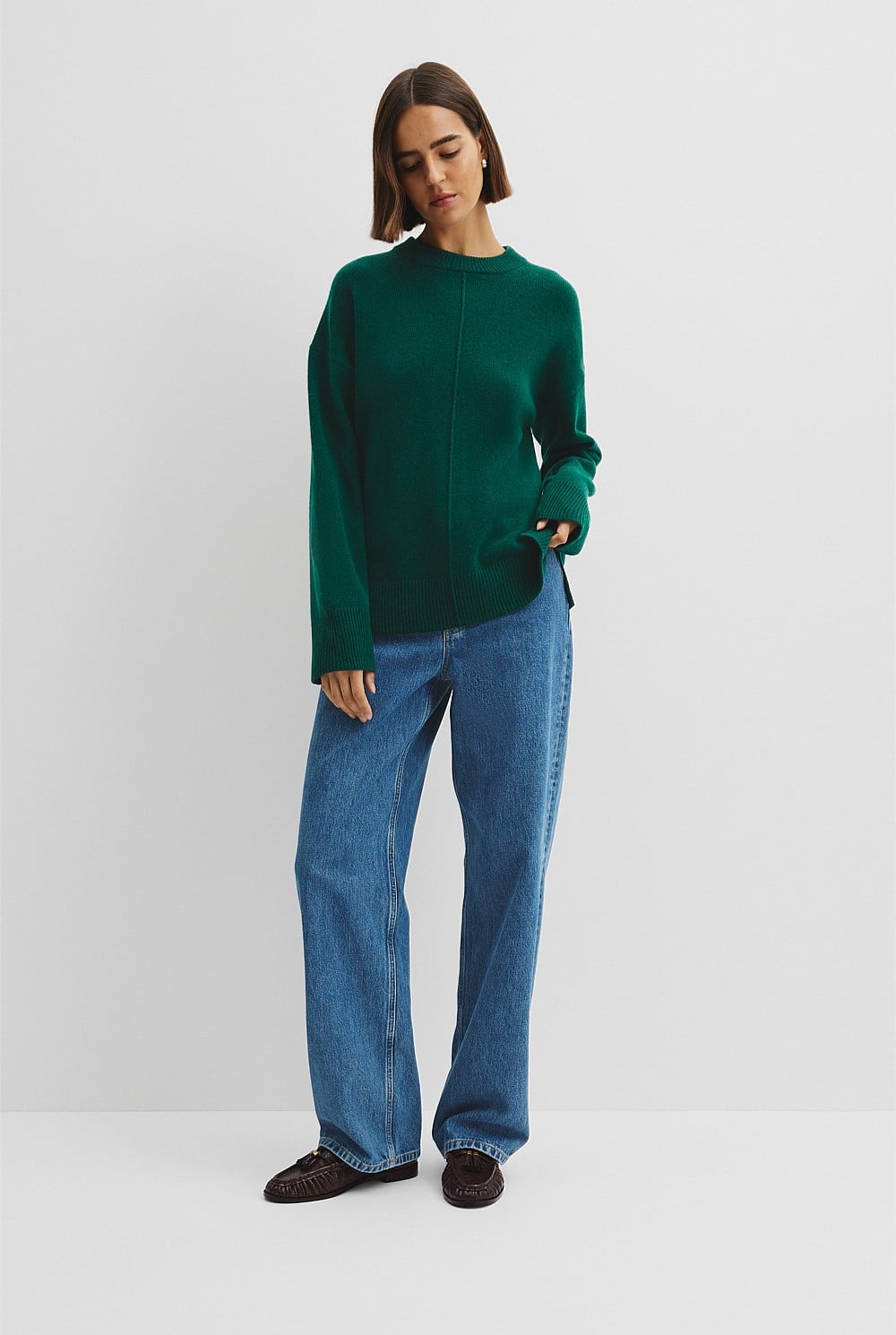 Merino Wool Crew Neck Knit