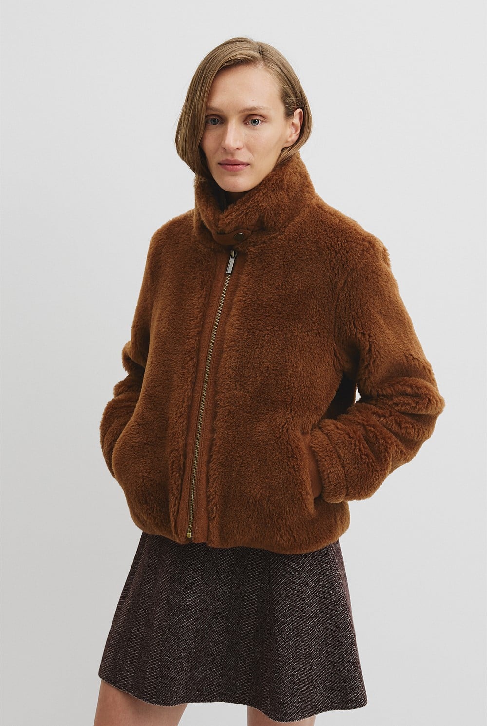 Short Teddy Fur Jacket