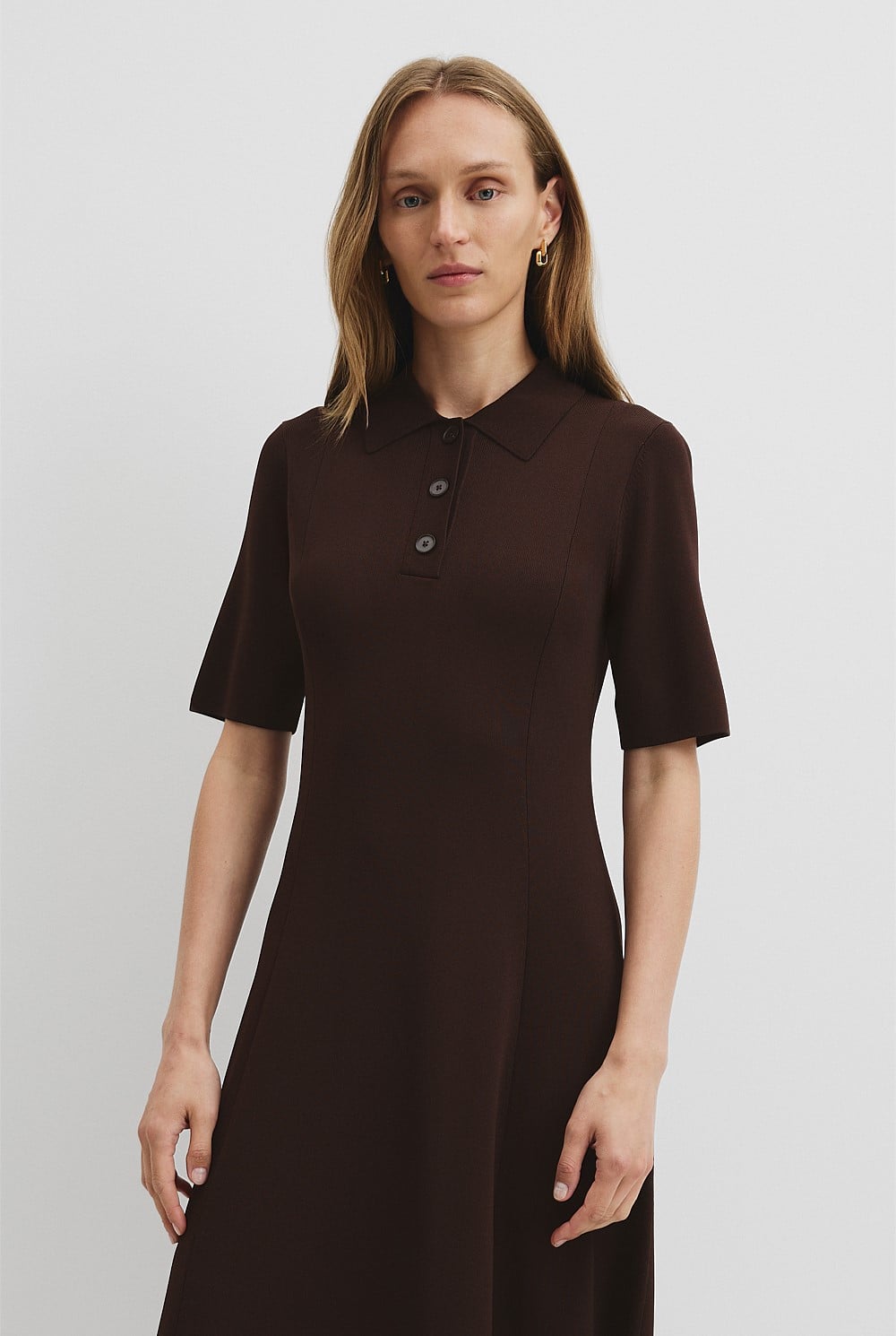 Compact Knit Midi Dress