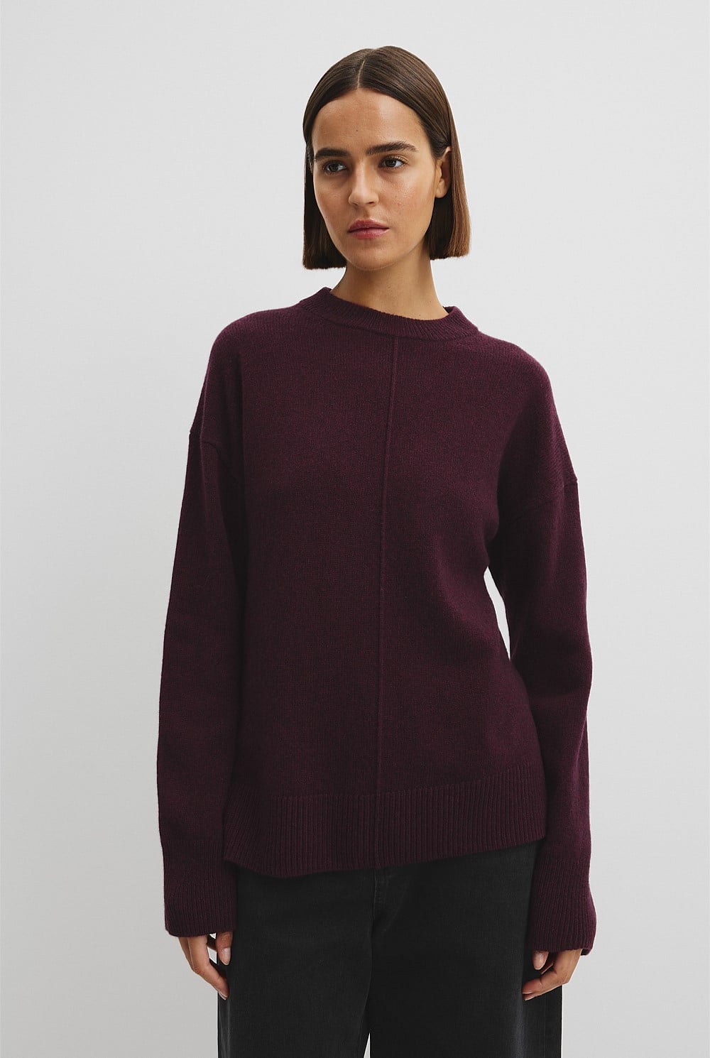 Merino Wool Crew Neck Knit