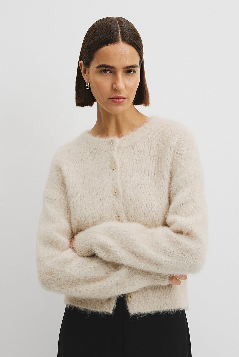 Long Sleeve Fluffy Cardigan