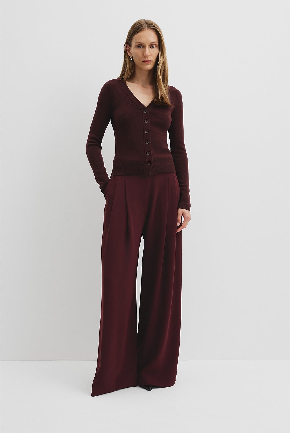 Wool Silk Cardigan