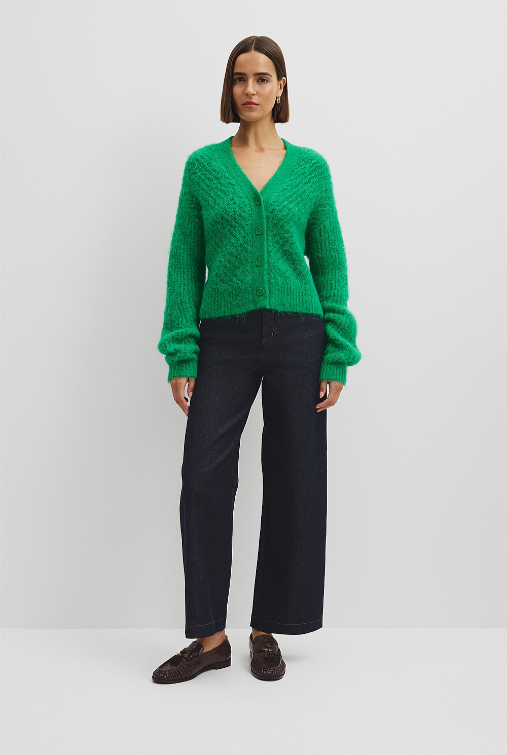 Fluffy Knit Cardigan