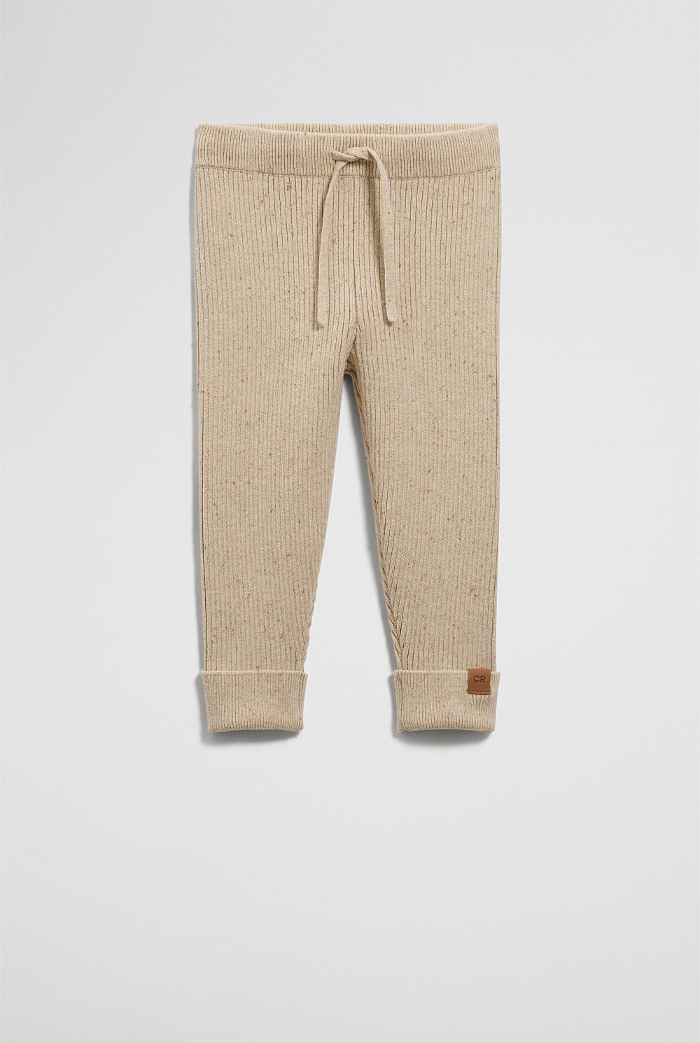 Organically Grown Cotton Rib Knit Legging