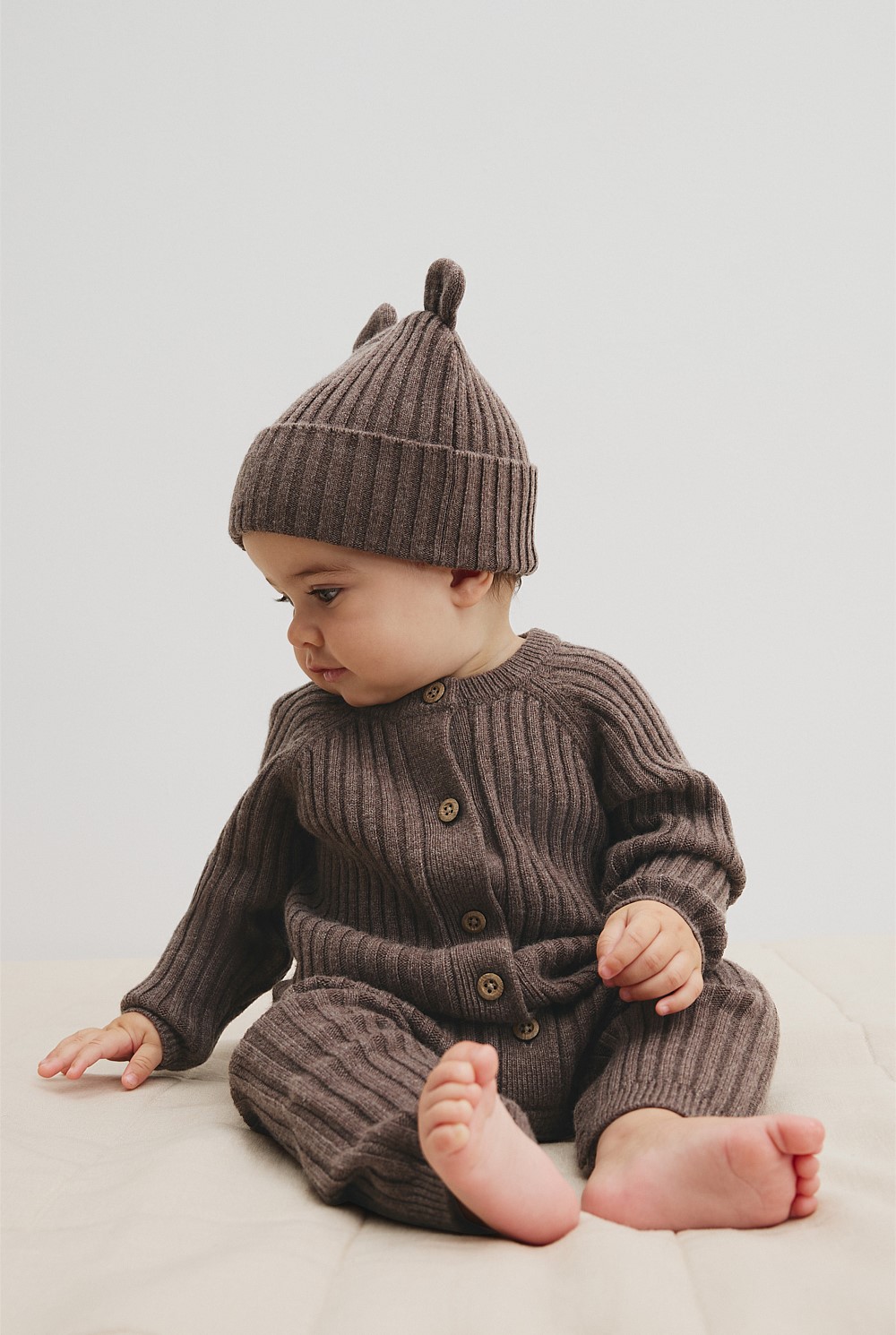 Button Knit Jumpsuit