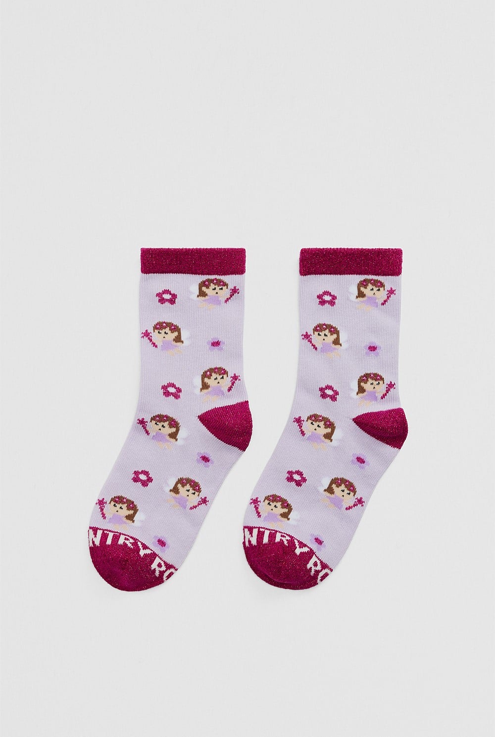 Organically Grown Cotton Blend Fairy Sock