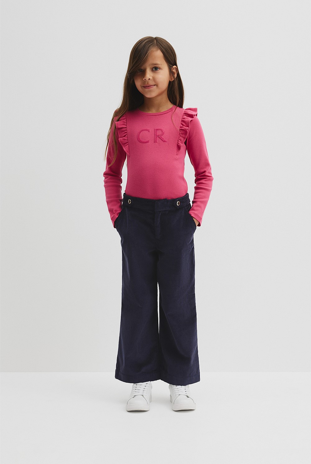 Organically Grown Cotton Wide Leg Cord Pant