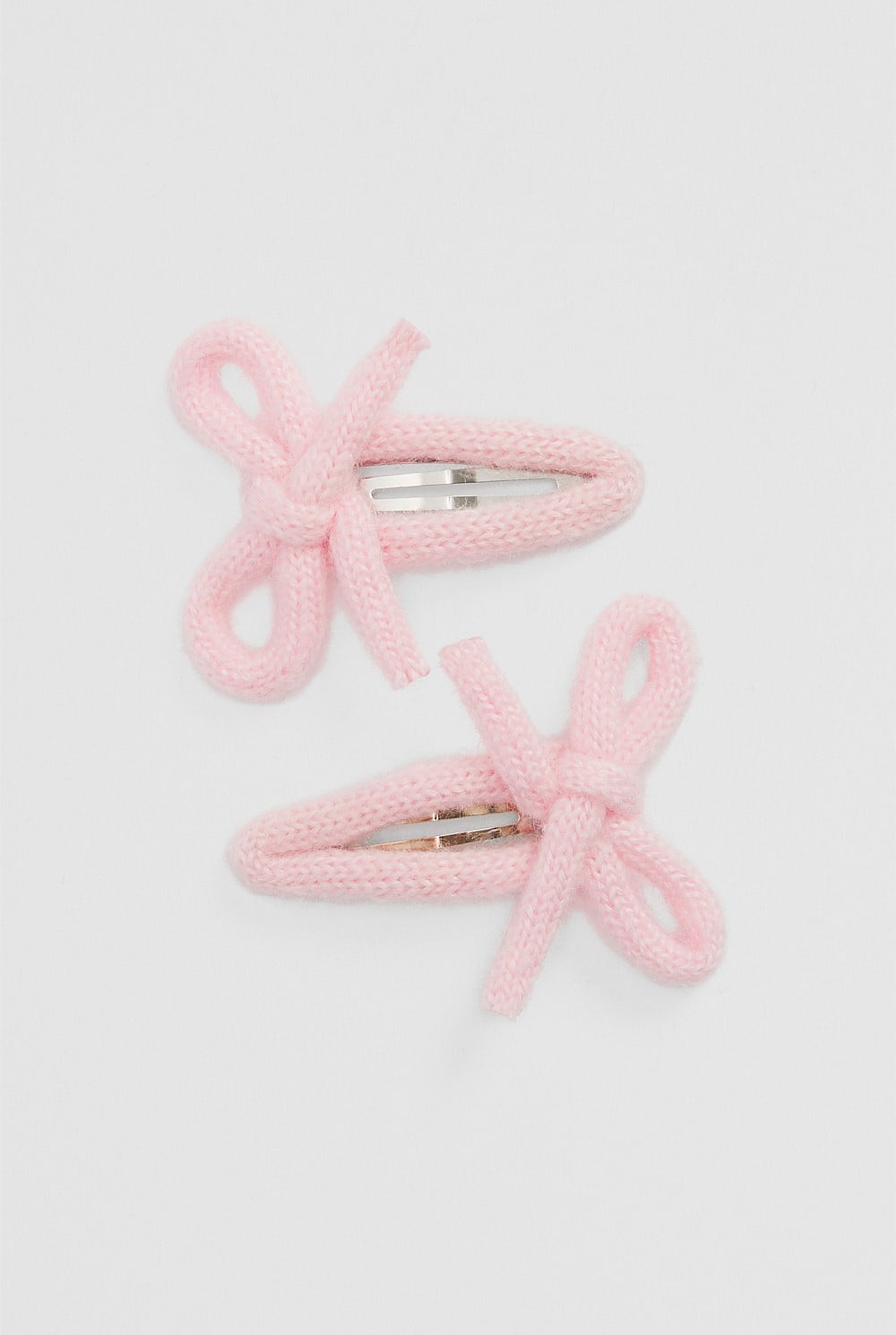 Knit Bow Clip Pack of 2
