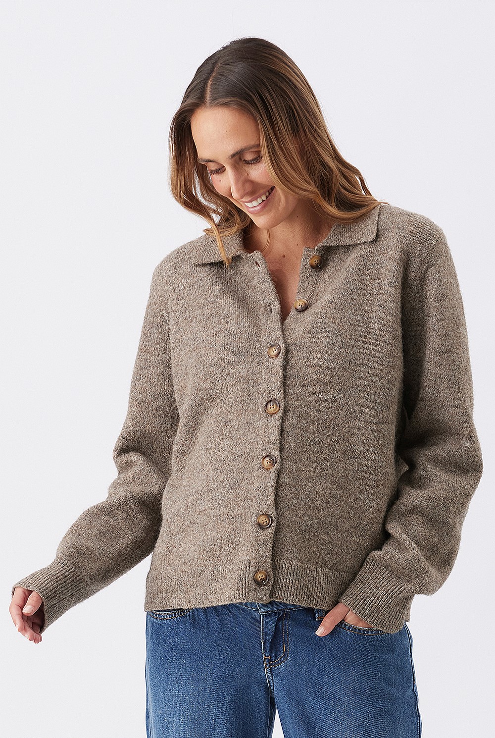 Brodie Collared Maternity Cardigan