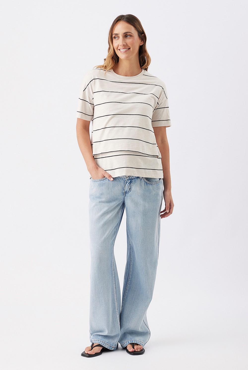 Billie Elastic Waist Maternity Jean