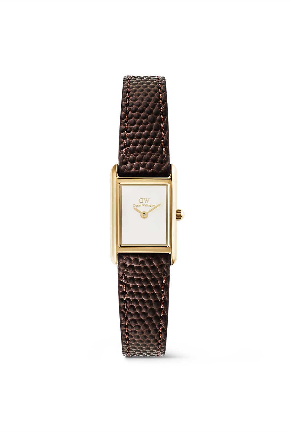 Bound Mini Brown Leather & Gold Watch
