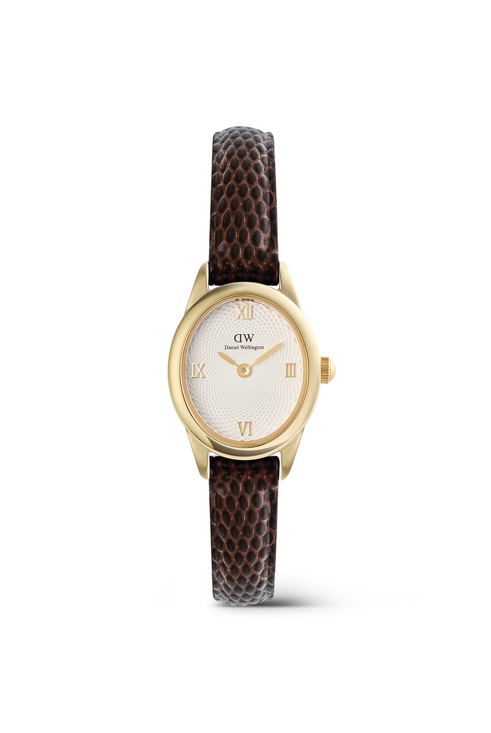 Ophelia Mini Brown Leather & Gold Watch