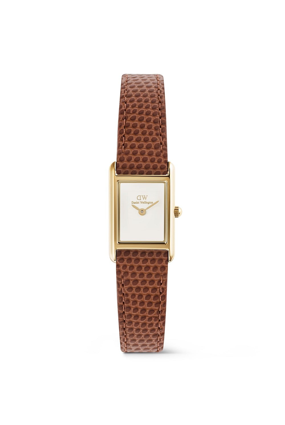 Bound Mini Brown Leather & Gold Watch