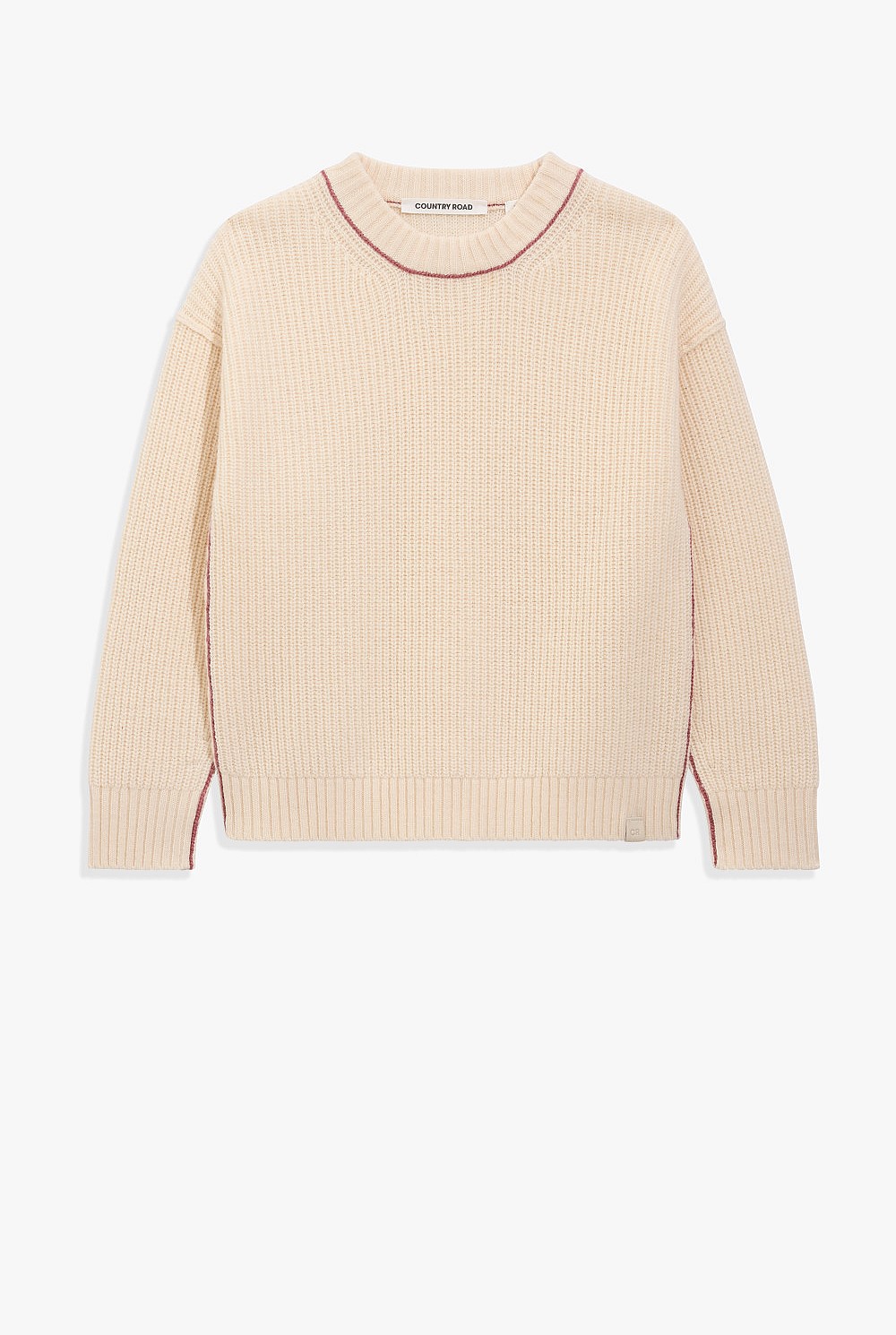 Contrast Knit Pullover