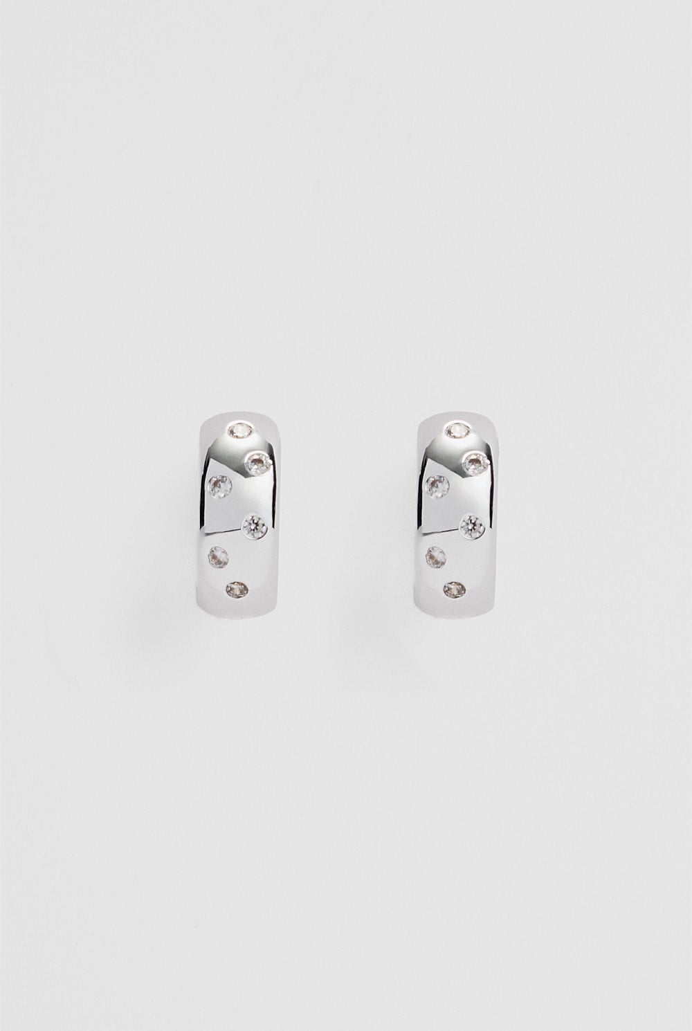 Mara Crystal Hoop Earring