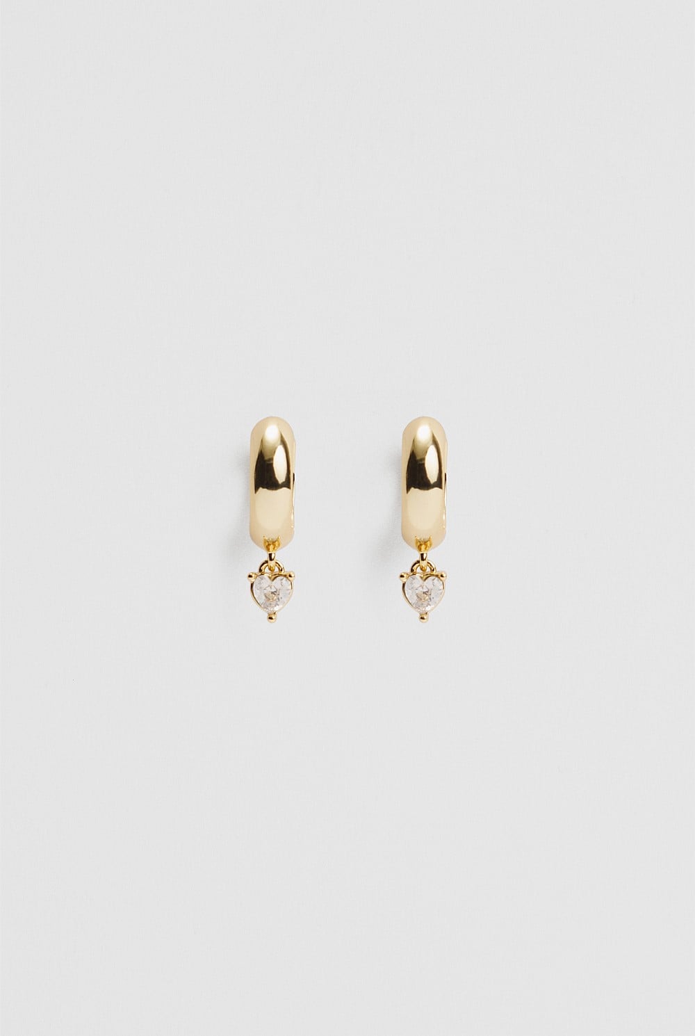 Heart Crystal Hoop Earring