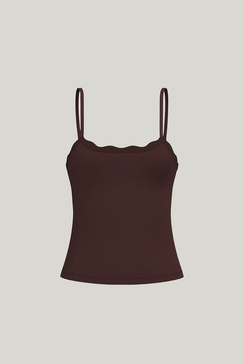 Leakproof Scallop Maternity Cami