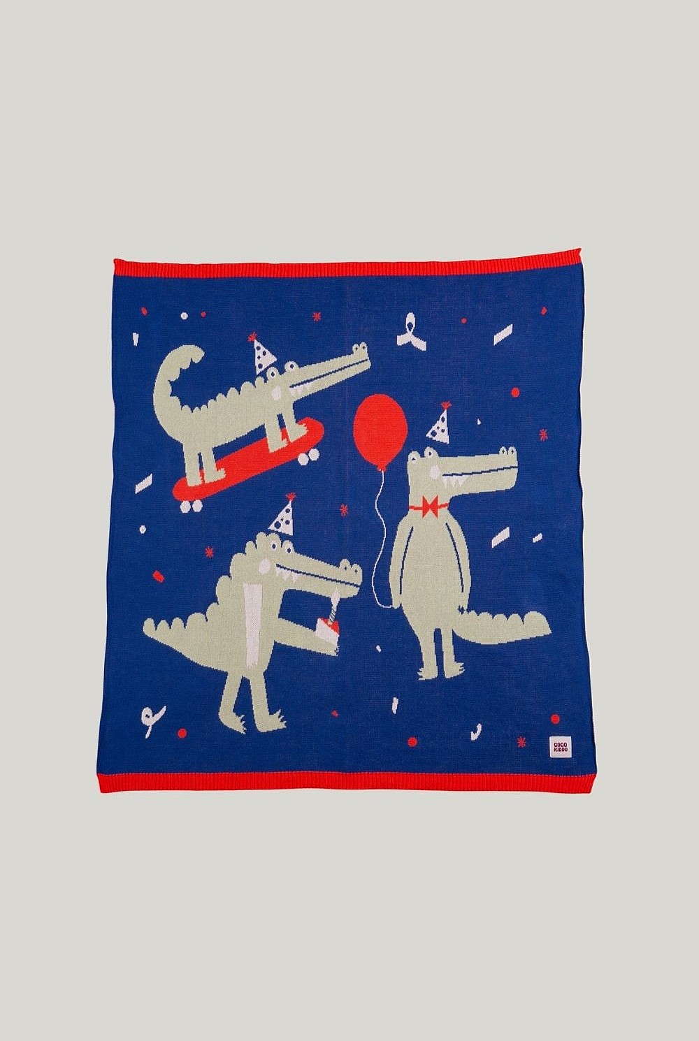 Cosy Baby Blanket - Crocodile Party