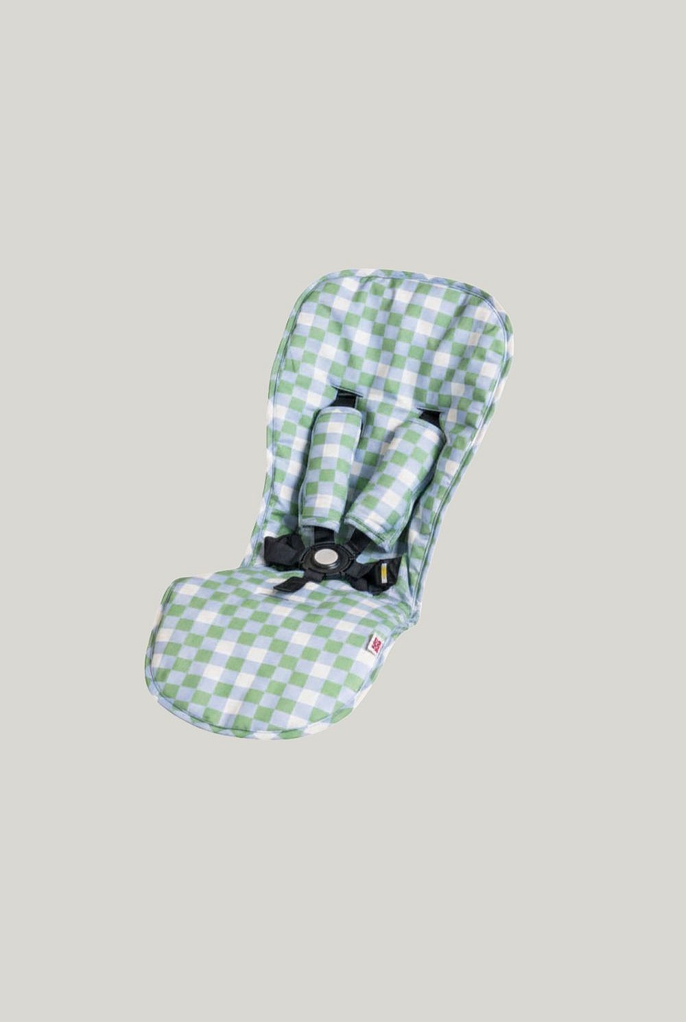 Cosy Pram Liner And Harness Protector - Sage Green Check