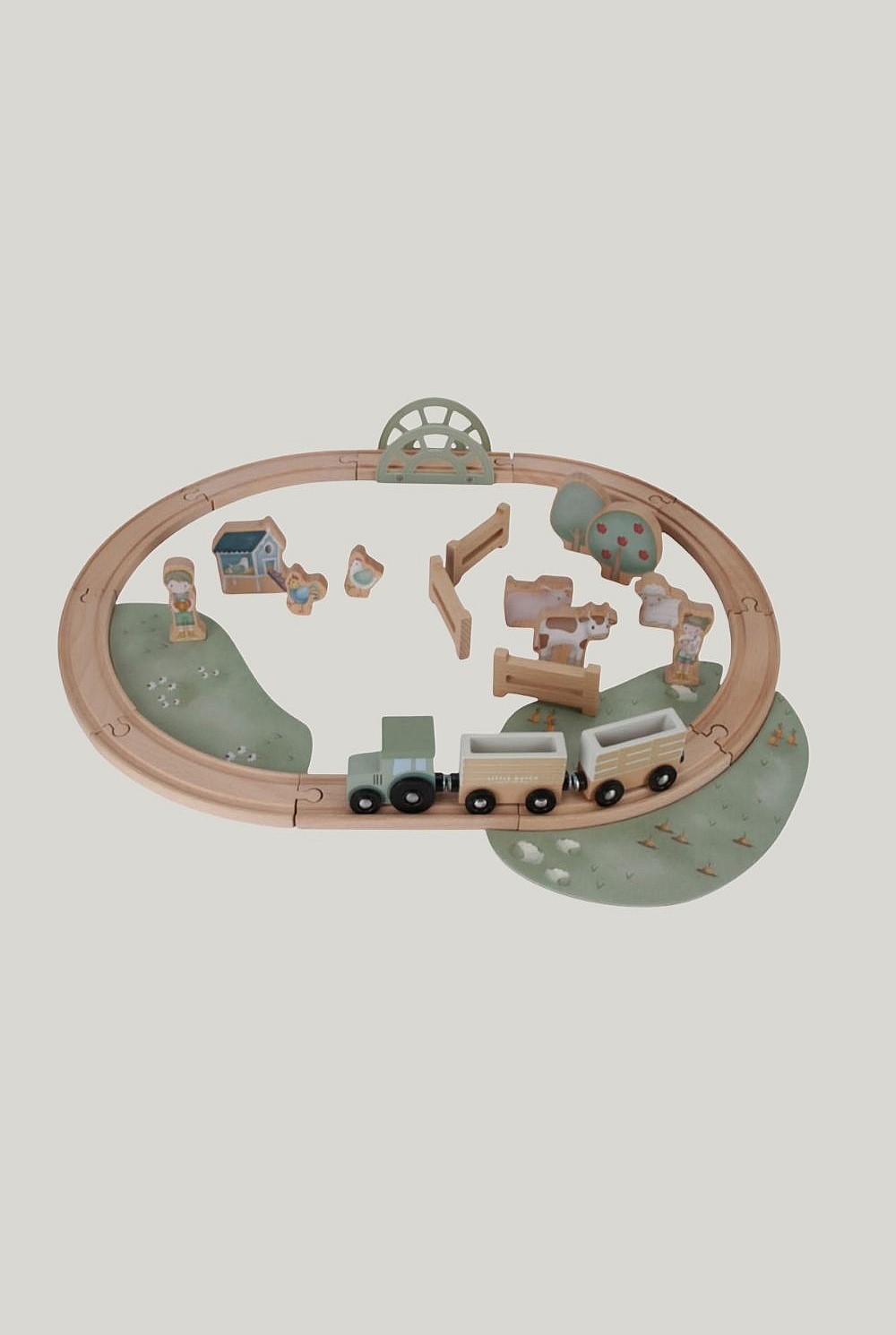 Little Farm Wooden Train Track