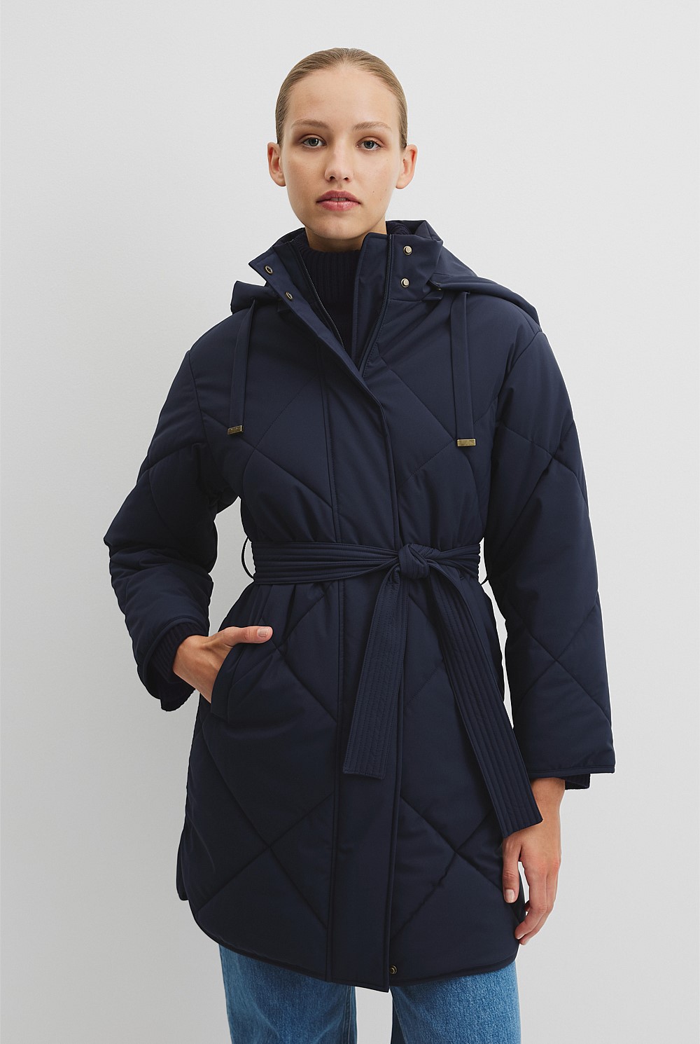 Longline Puffer Coat