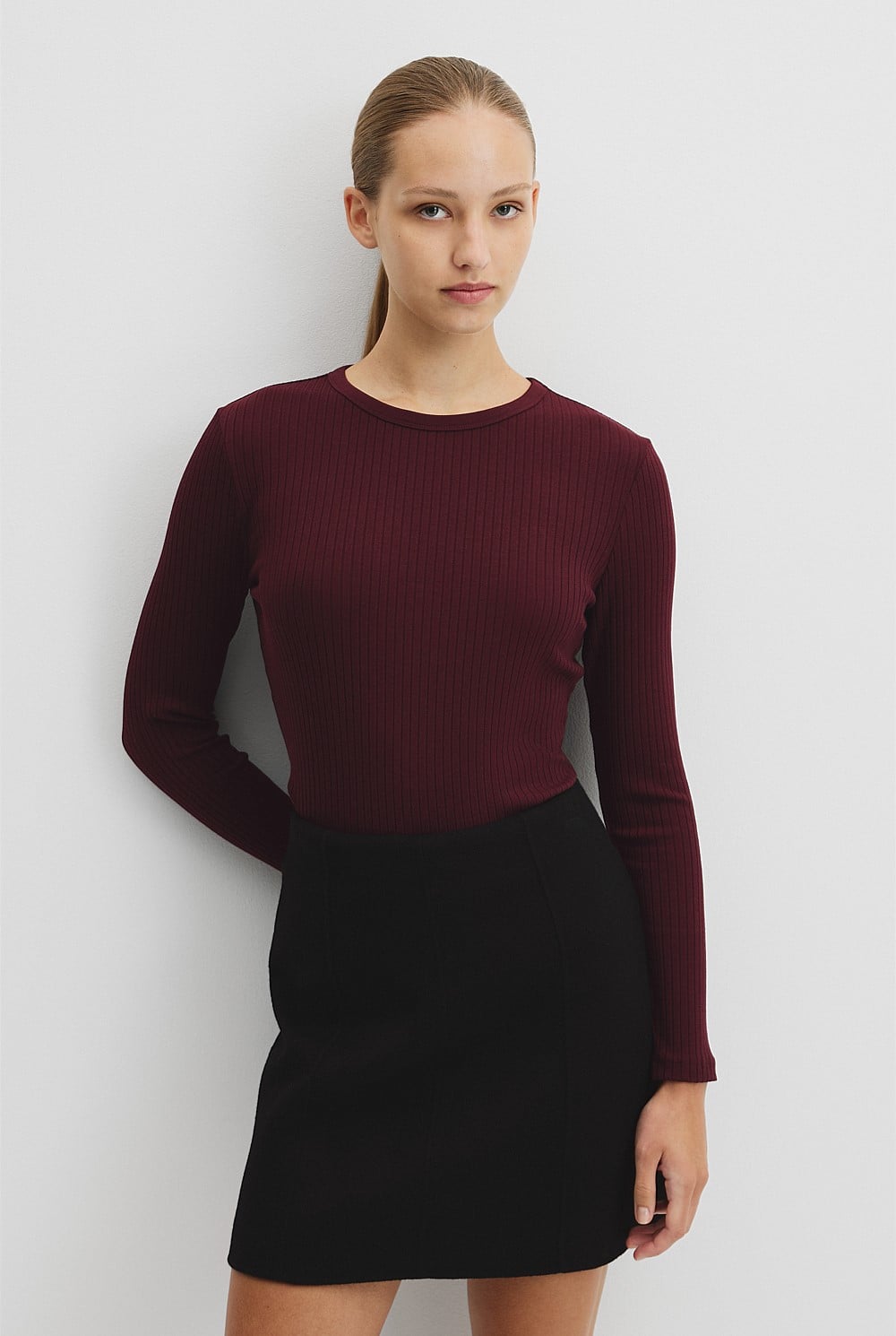 Long Sleeve Rib Top