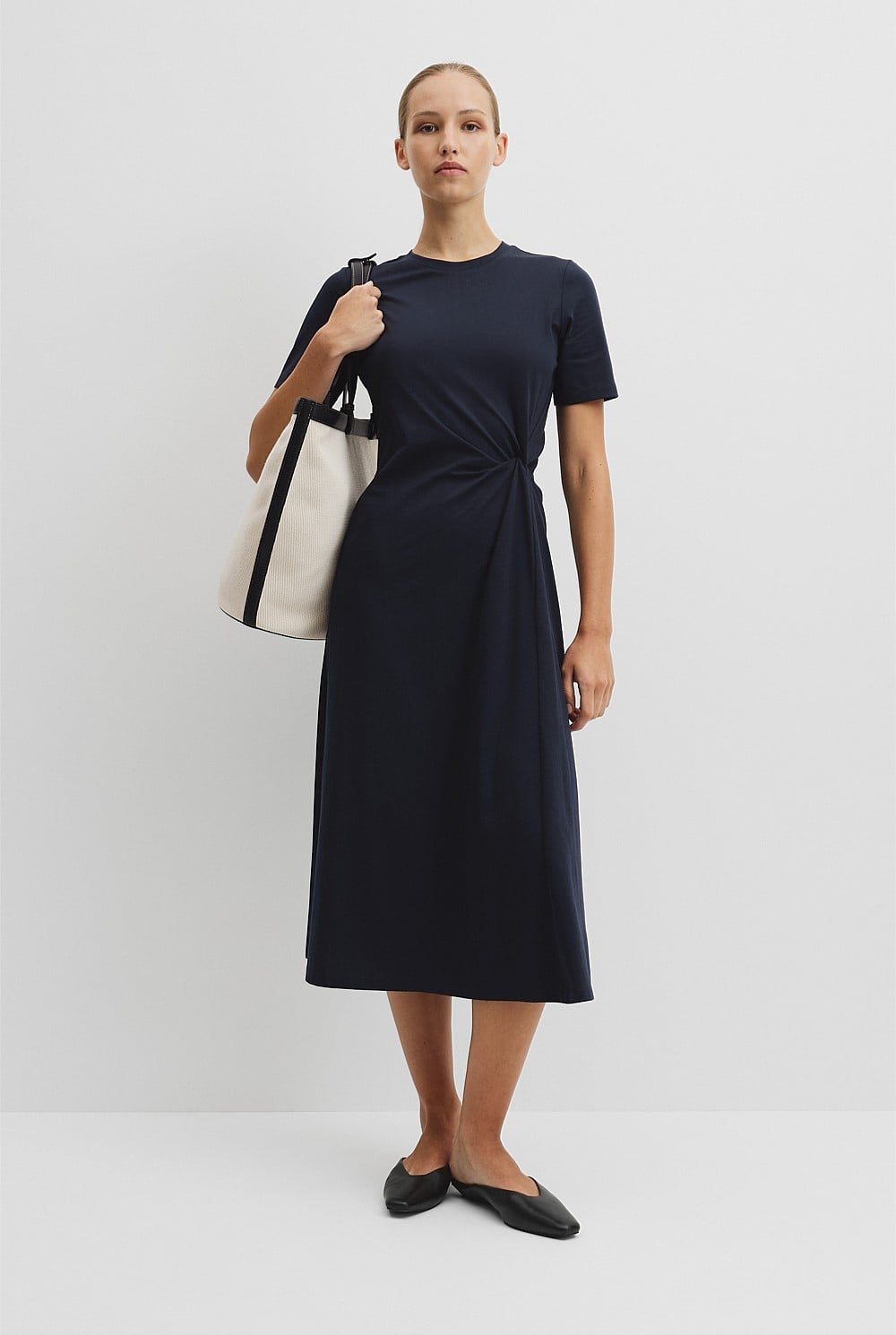 Australian Cotton Twist Jersey Dress