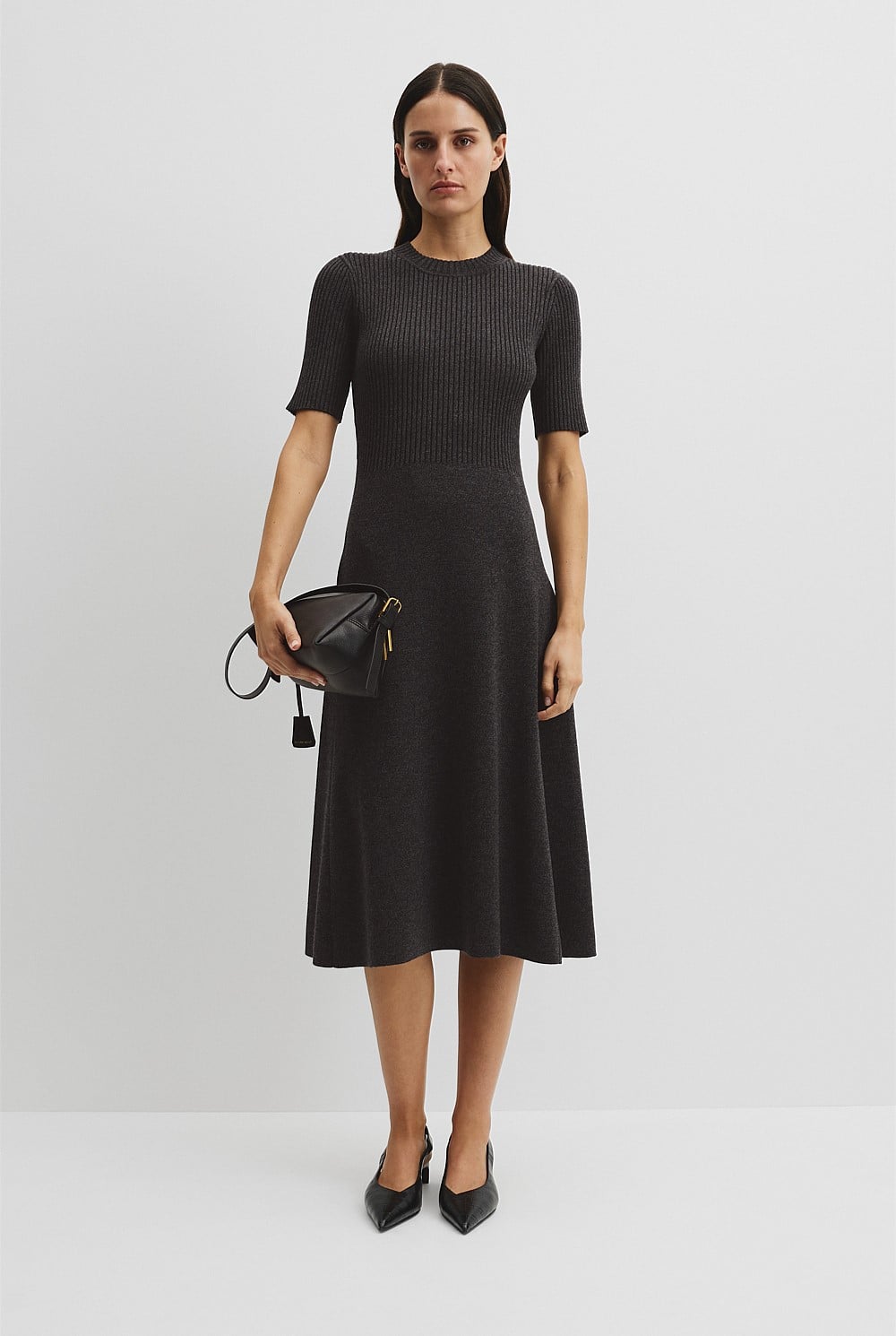 Compact Knit Midi Dress