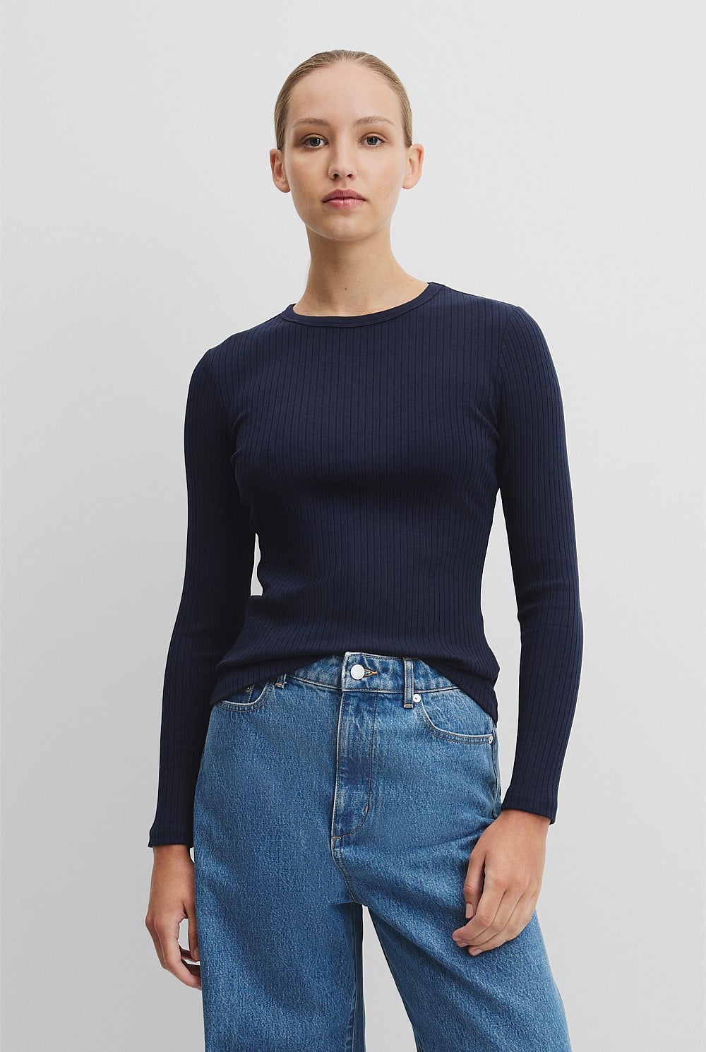 Long Sleeve Rib Top