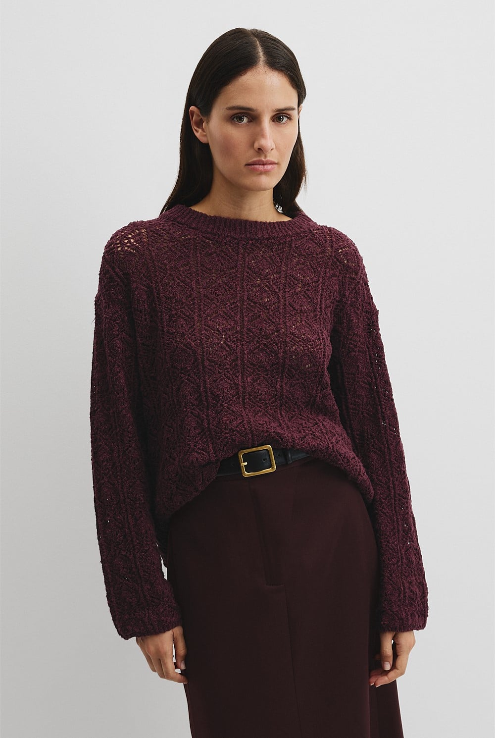 Boucle Lace Knit