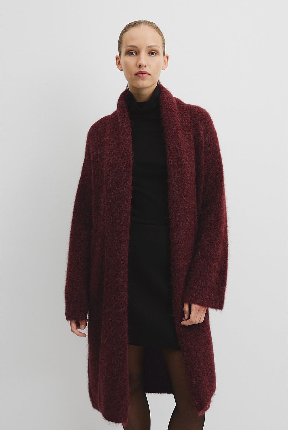 Fluffy Longline Cardigan