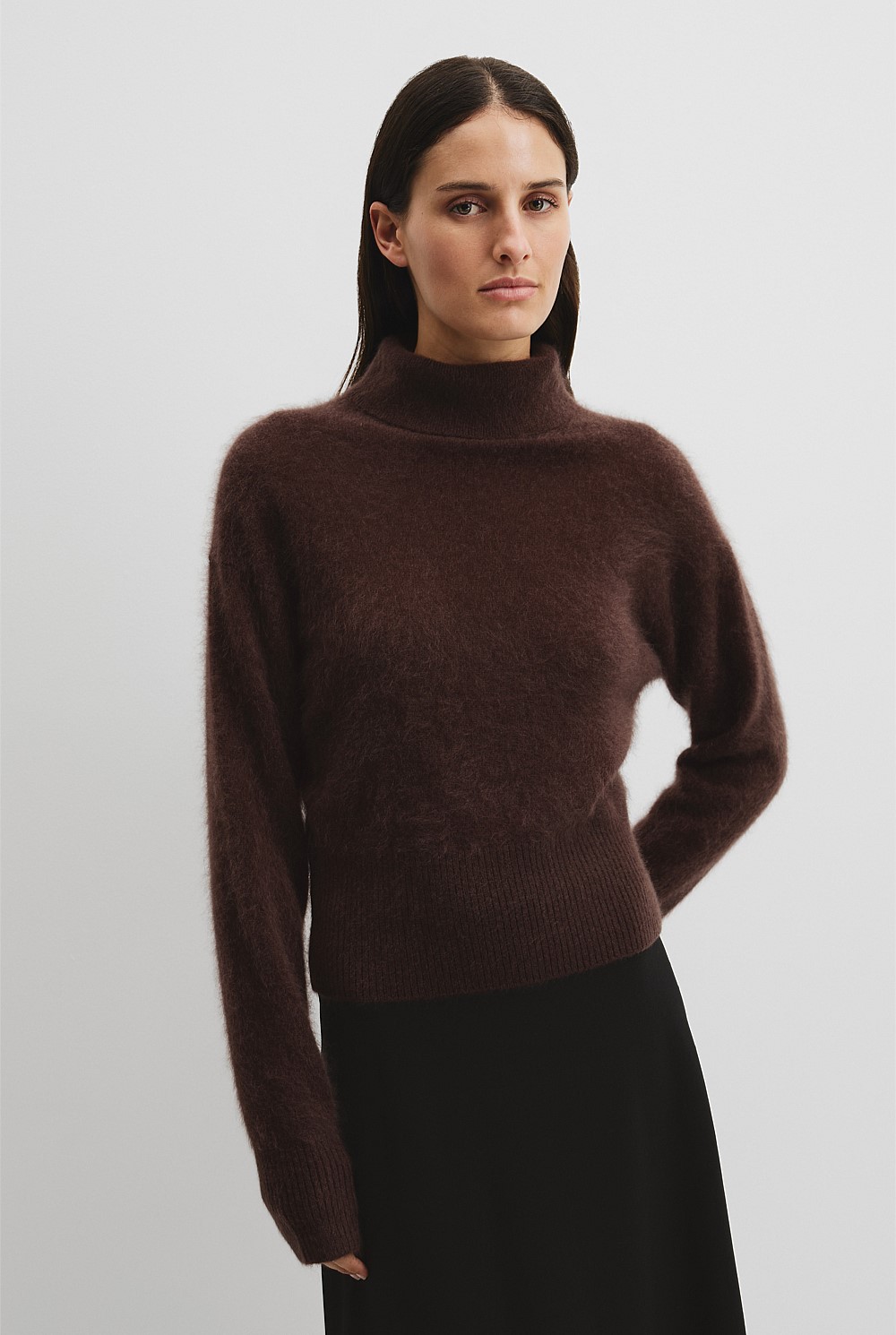 Cashmere Roll Neck Knit